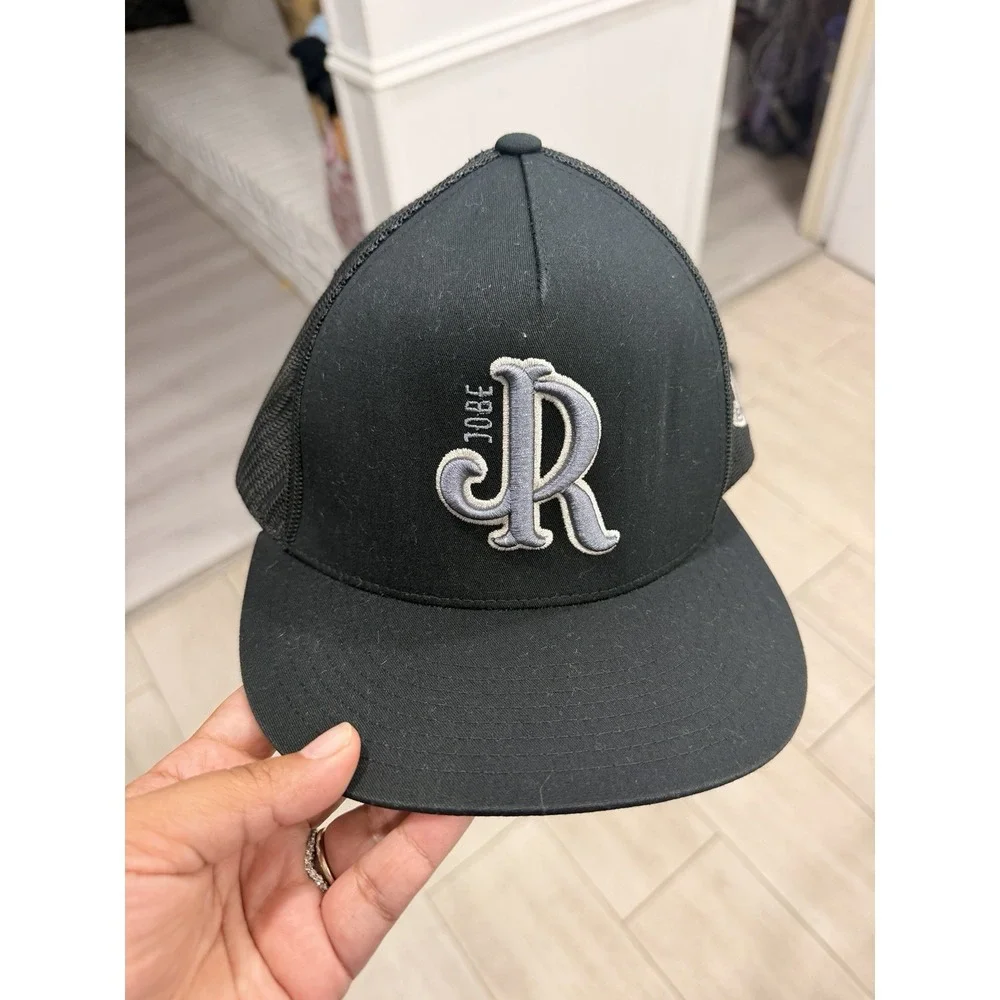 JJR Jobe Trucker Hat Yupoong Classics Black Mesh Snapback Cap Richardson Style